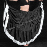 Tribe Nawaar's Arctic White Ribbon Trim Skirt, a full circle skirt!