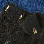 Tribe Nawaar's sky economy tribal fringed belt, waistband & closures