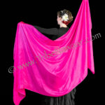 Pink rectangular economy silk veil from Tribe Nawaar