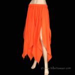 Tribe Nawaar's orange petal faerie skirt for belly dance, faerie, witch costume and more.