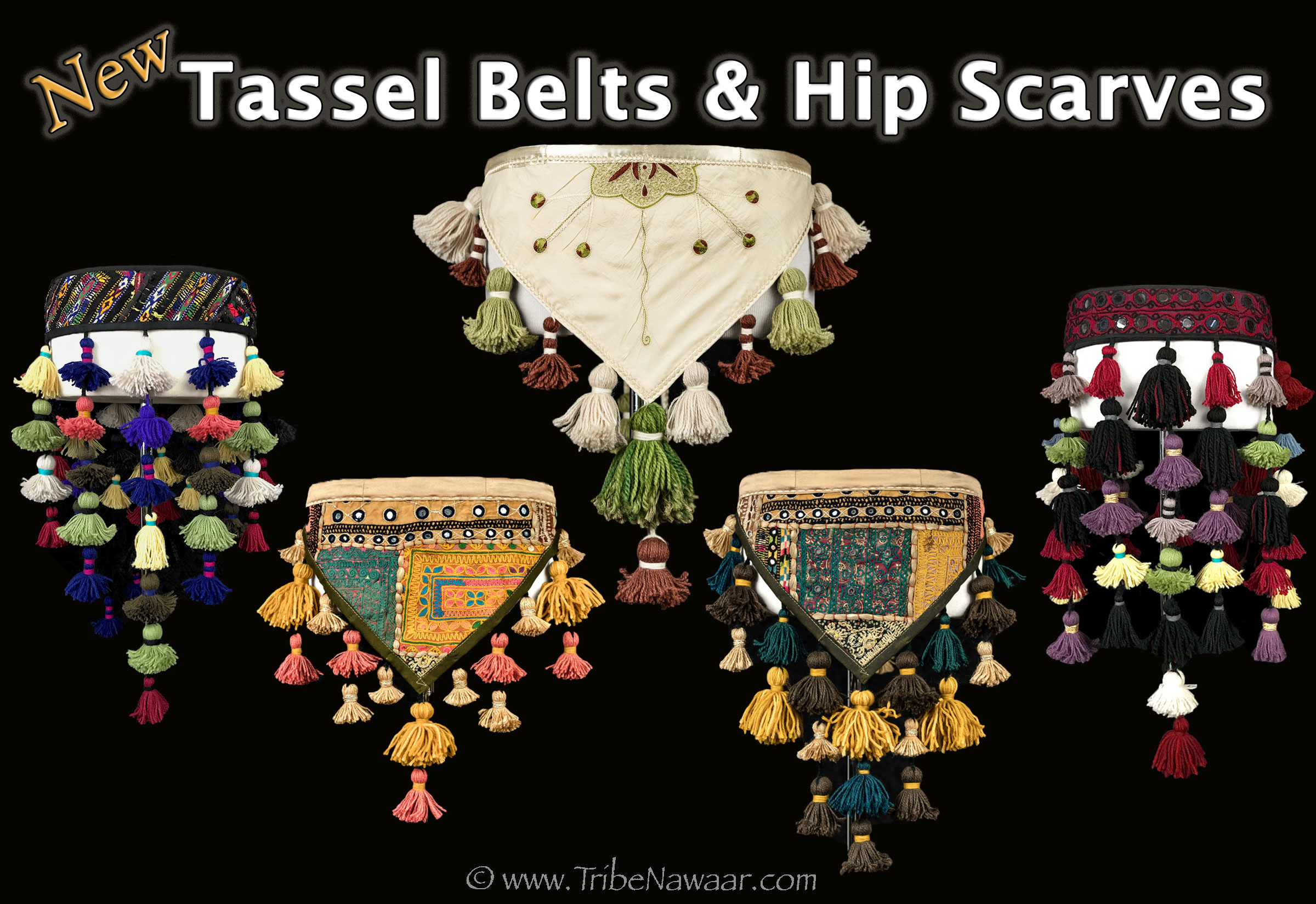 New Tassel Belts & Tasseled Hip Scarves - Tribe Nawaar