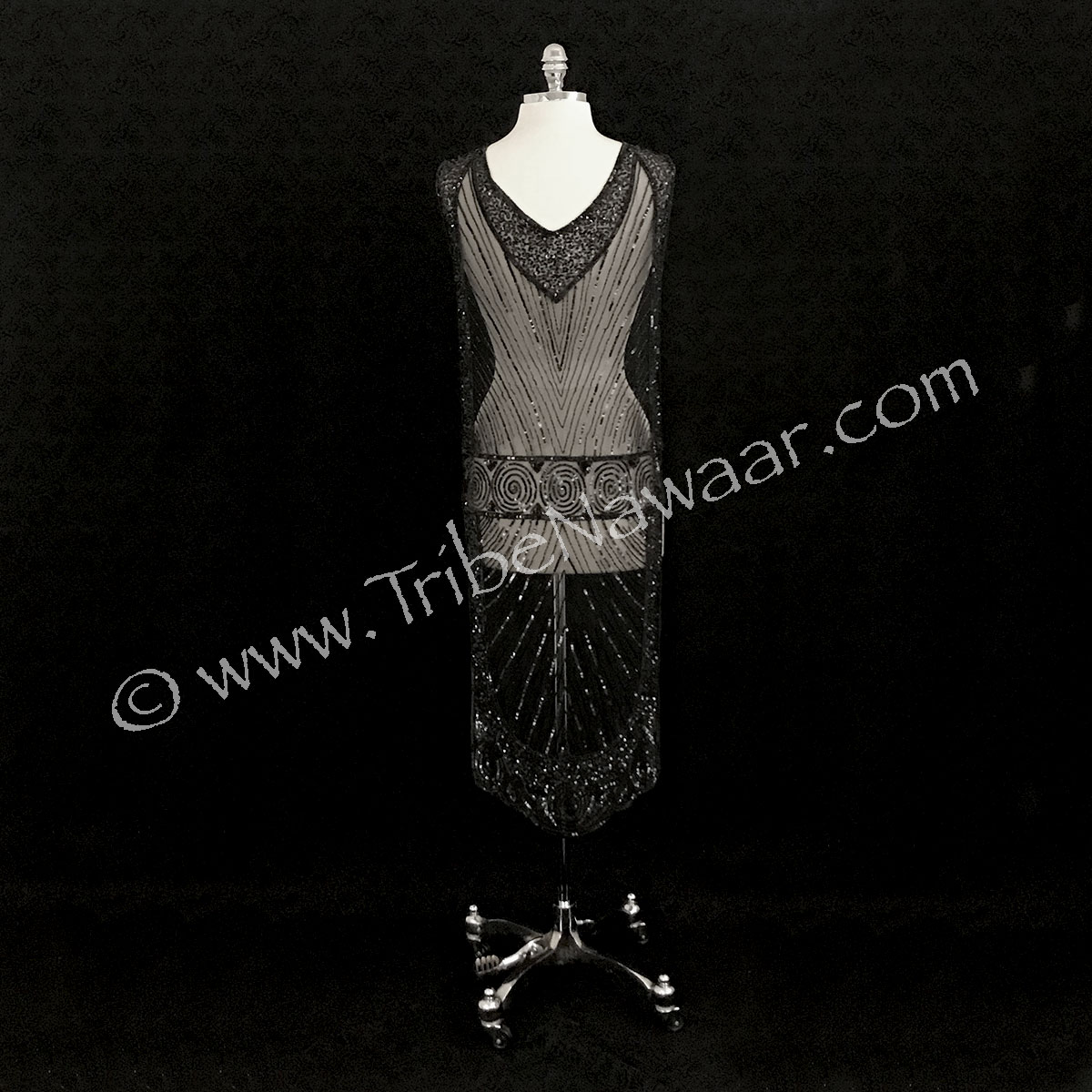 1920s black evening dresses