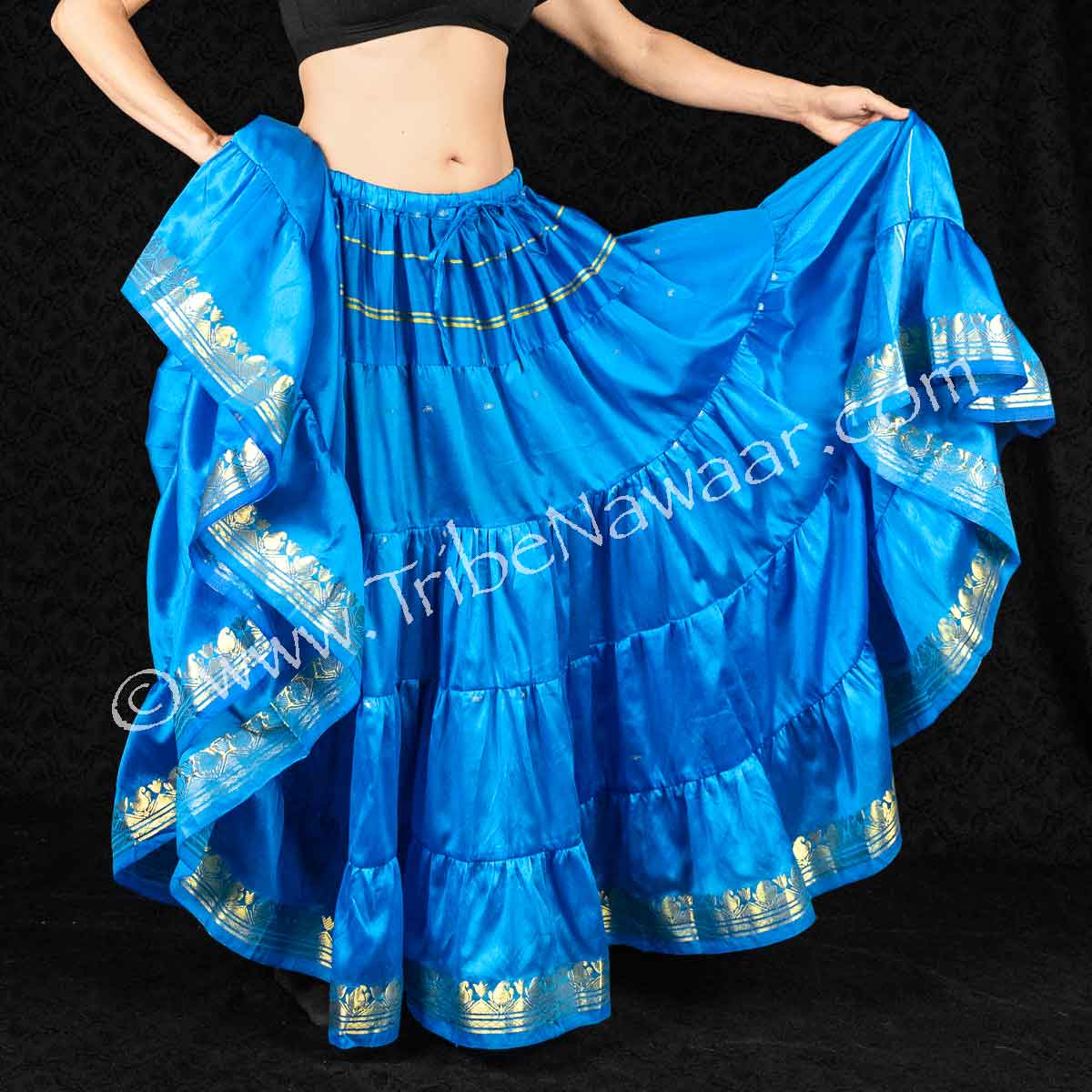 Turquoise Blue Lakshmi Skirt - Tribe Nawaar