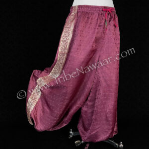 Vintage Roses Sariloons-eco chic upcycled belly dance pants (aka pantaloons or harem pants) available at the Nawaar Marketplace at www.TribeNawaar.com