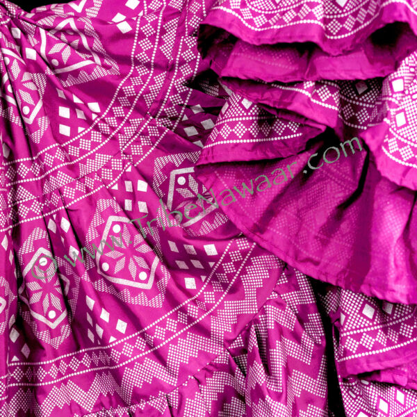 Vibrant Fuchsia Assuit Skirt