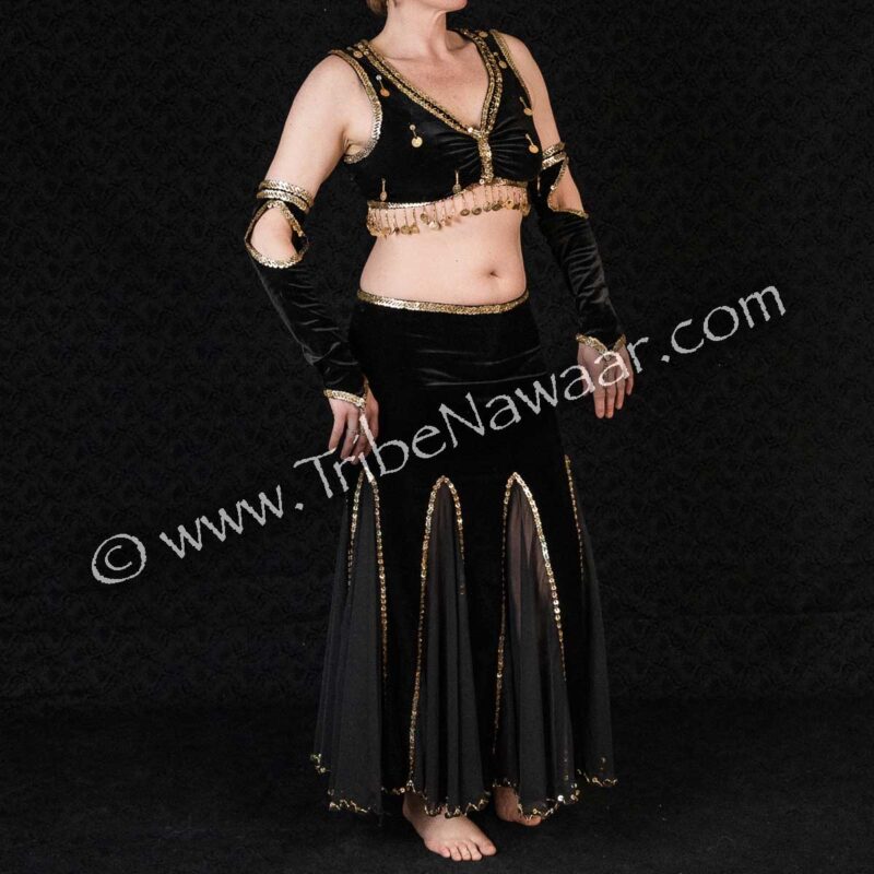 Black & Gold Belly Dance Set (Consignment tn)