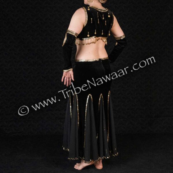 Black & Gold Belly Dance Set (Consignment tn)