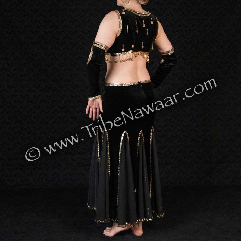 Black & Gold Belly Dance Set (Consignment tn)