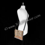 Thea vintage textile leather purse with coins available thru The Nawaar Marketplace at www.TribeNawaar.com