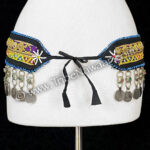 Beaded jeweled coin belt #2 from The Nawaar Marketplace at www.TribeNawaar.com (view of tie section)