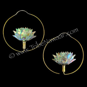 Abalone Lotus Hoops