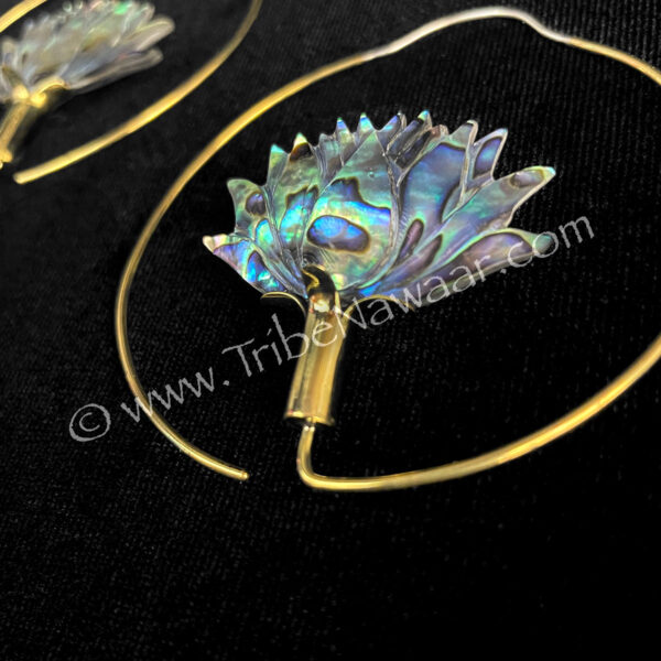 Abalone Lotus Hoops