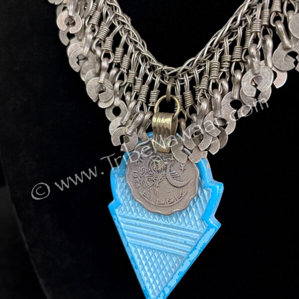 Blue Talhakimt Necklace (Consignment cmerr2-9)