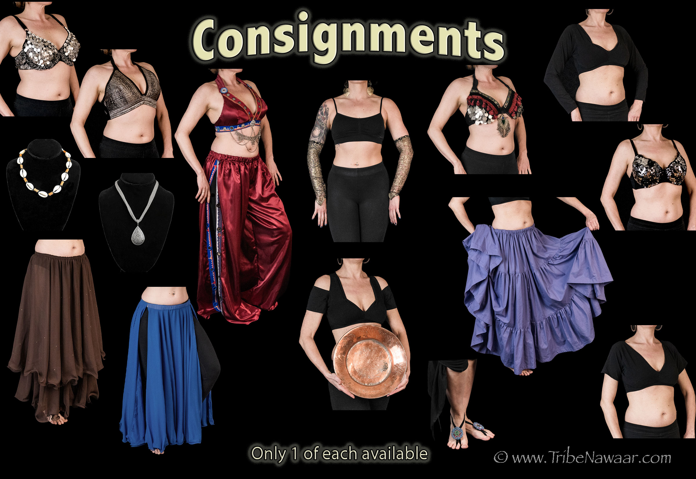 August belly dance costume consignments available from the Nawaar Marketplace at www.TribeNawaar.com