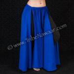 Indigo chiffon slit skirt for belly dance available from The Nawaar Marketplace at www.TribeNawaar.com