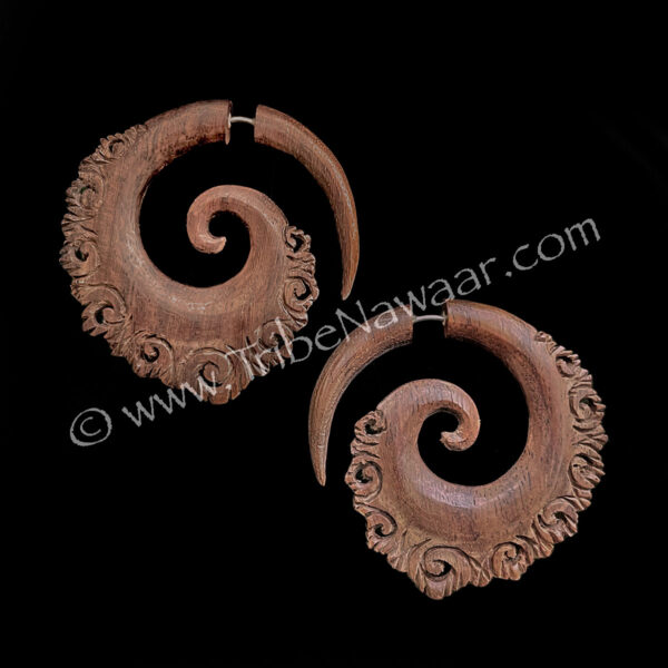 Sanur Hook Faux Gauge Earrings