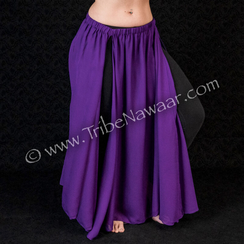 Violet Chiffon Slit Skirt