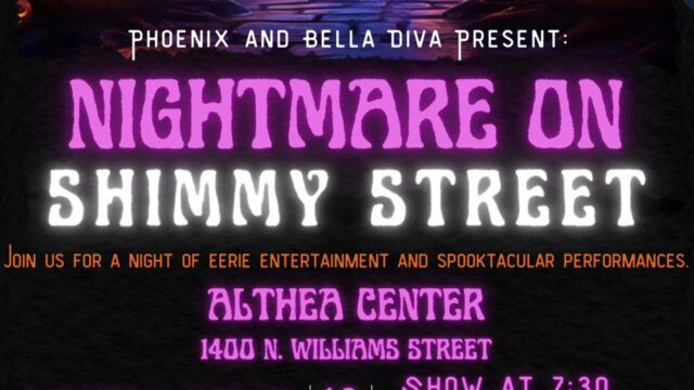 Nightmare on shimmy street 2024 in Denver, Colorado. Hosted by Phoenix of Denver & Bella Diva World Dance