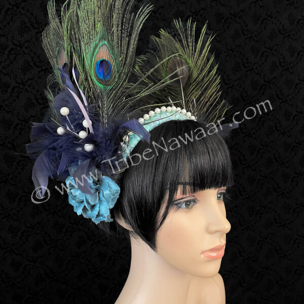 Peacock Goddess Head Piece (Consignmentchjoz1-1)