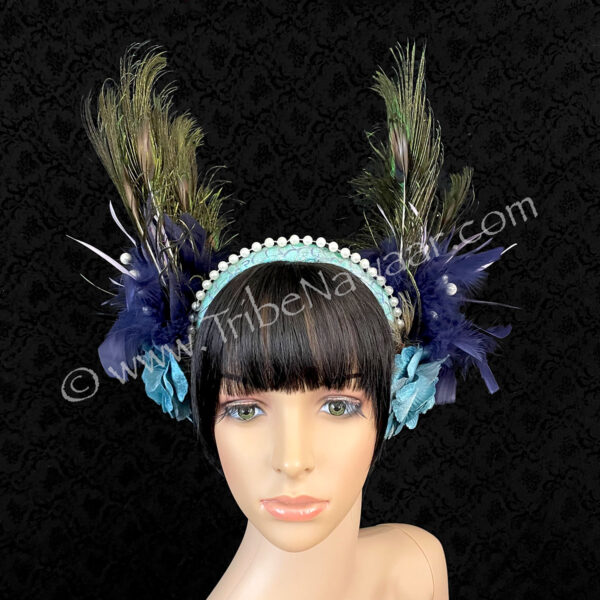 Peacock Goddess Head Piece (Consignmentchjoz1-1)