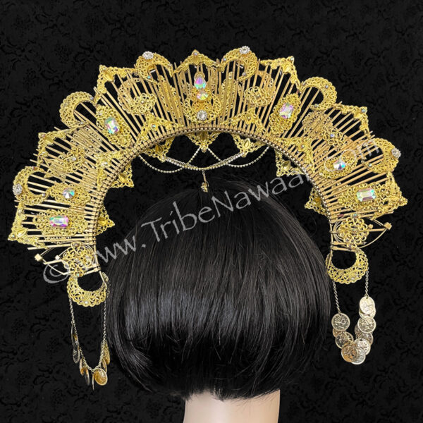 Golden Halo Crown (Consignment erina1-1)