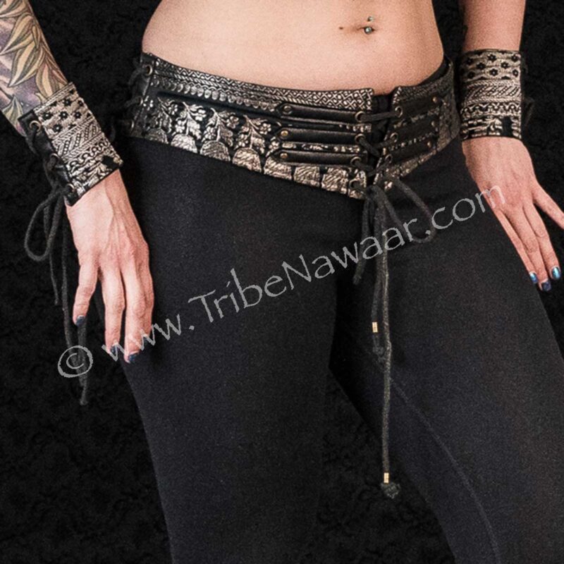 Barocco Tribal Corset Belt & Gauntlets (Consignment cstr8-25)