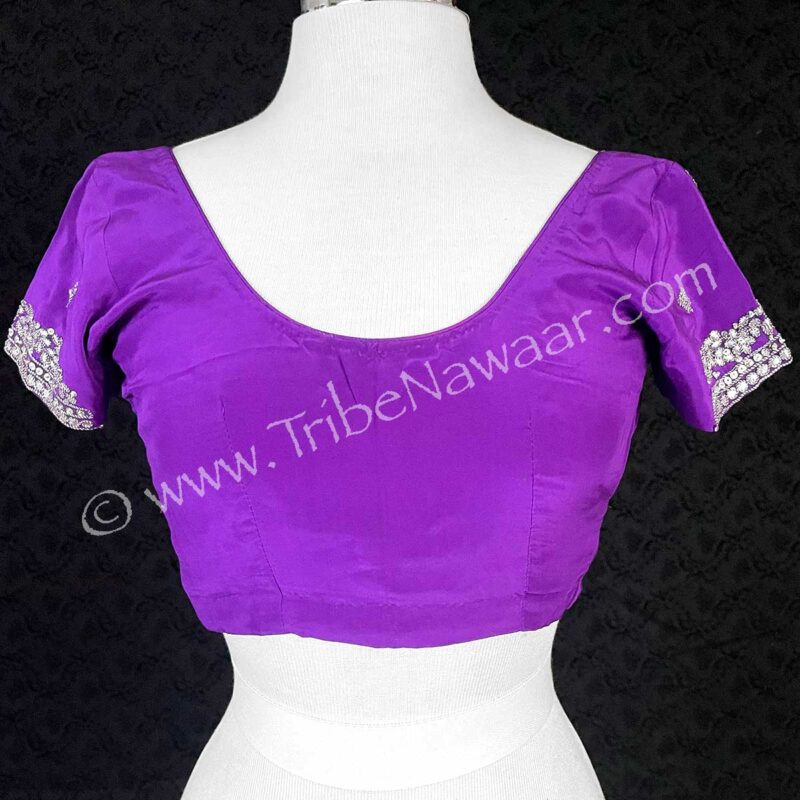 Purple Choli With Sequins (Consignment olnat1-5)