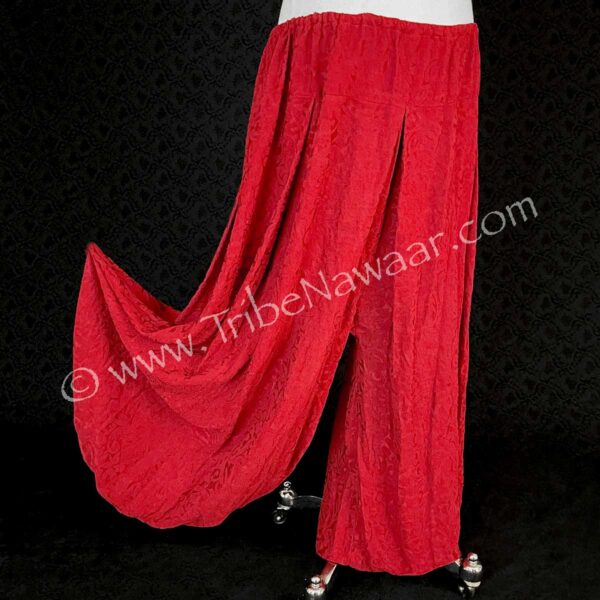 Red Brocade Pantaloons (Consignment eustu2-15)