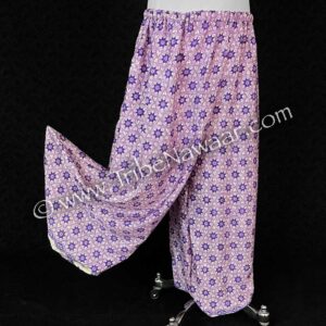 Shimmery Purple & Lavender Lotus Pantaloons (Consignment lunor1-113)