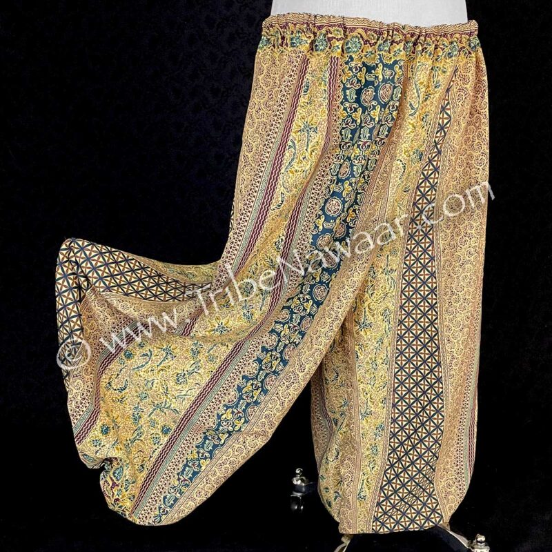 Golden Earth Patterned Pantaloons (Consignment lunor1-114)