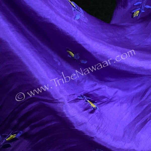 Purple Silk Pantaloons With Flowers (Consignment lunor1-6-7-8)