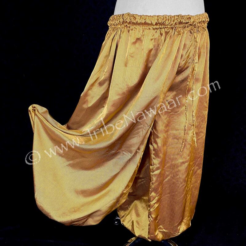 Gold & Black Silky Pantaloons (Consignment wpdv2-35)