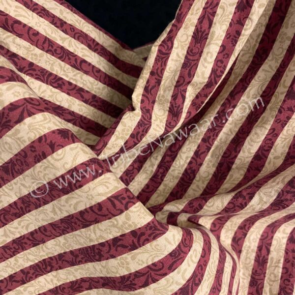 Burgundy & Tan Striped Pantaloons (Consignment wpdv2-37)