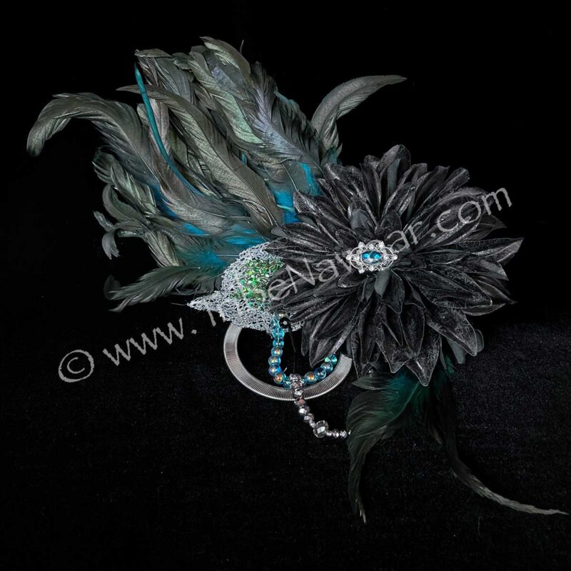 Maleficent Flower Hair Clip (Consignment jabmc1-3)