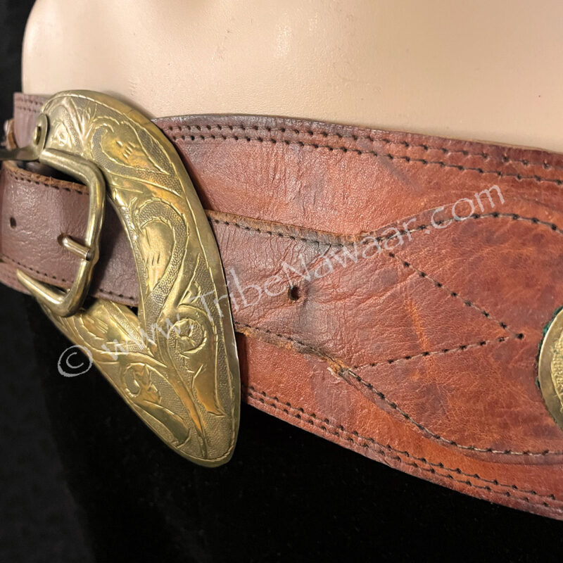 Moroccan Leather Belt #2 (Consignment cmerr3-15)