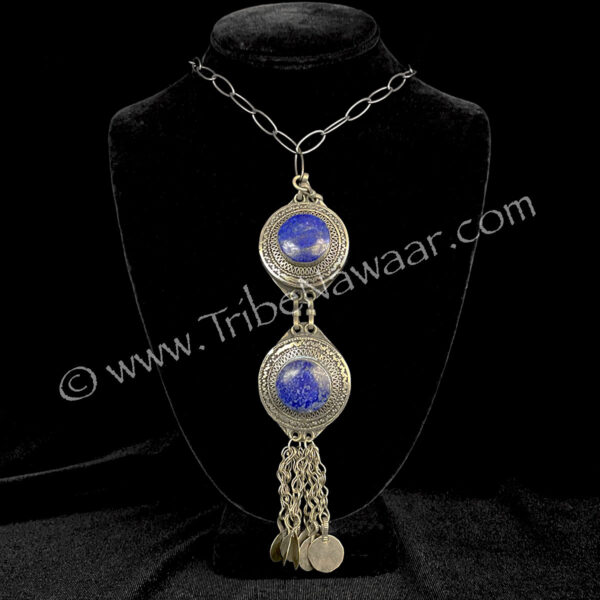 Lapis Duet Necklace (Consignment cmerr3-8)