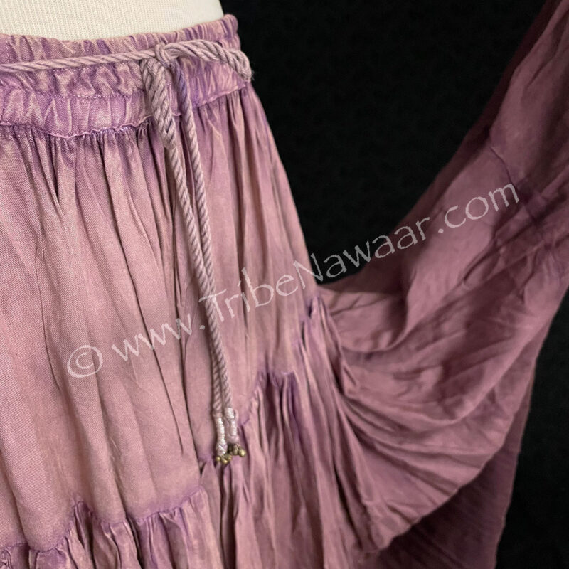 Dusty Mauve Tiered Skirt (Consignment lunor1-109)