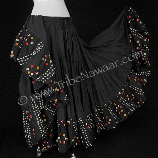 Black Jaipur Trimmed Skirt (Consignment pjmaj2-6)