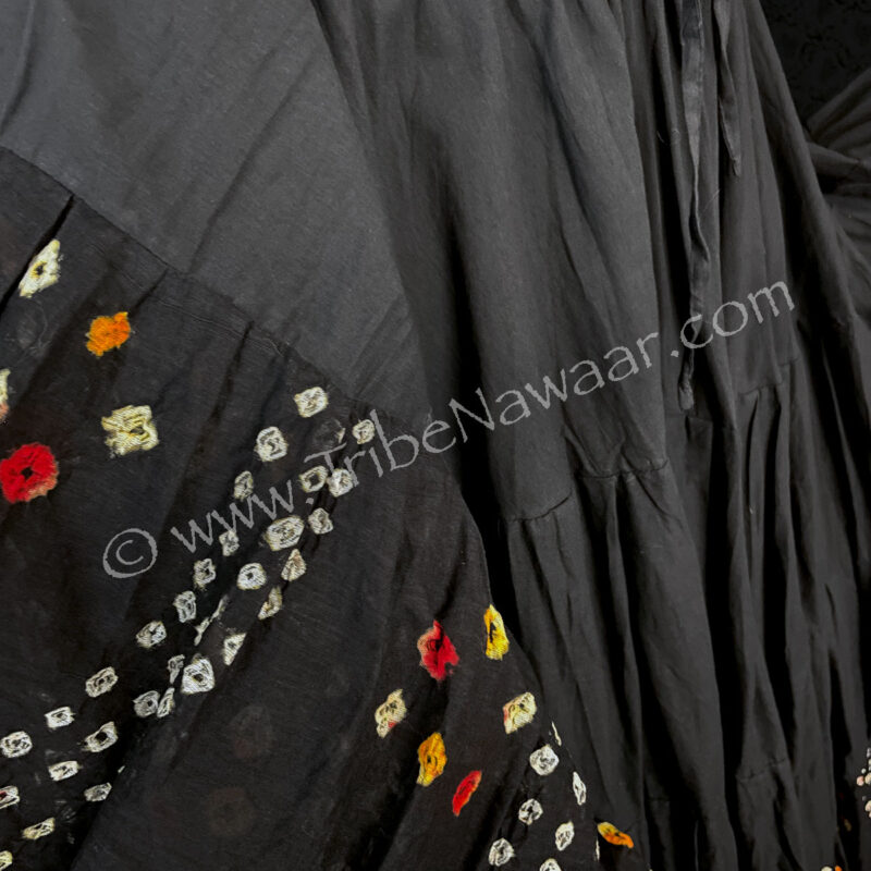 Black Jaipur Trimmed Skirt (Consignment pjmaj2-6)