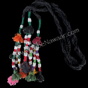 long beaded tassel trio for tribal style belly dance costume and jewelry making available on consignment from the Nawaar Marketplace at TribeNawaar.com