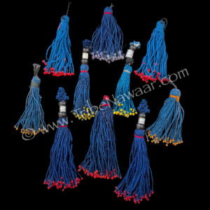 Assorted Blue Tribal Tassels (Consignment vigree1-29)