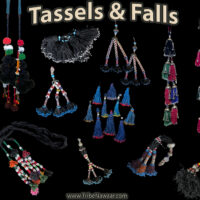 Tassels and falls for belly dance costume making available from The Nawaar Marketplace at www.TribeNawaar.com