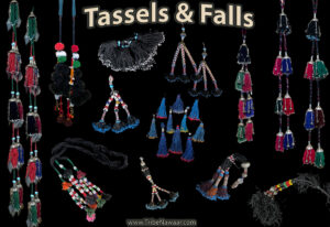 Tassels and falls for belly dance costume making available from The Nawaar Marketplace at www.TribeNawaar.com